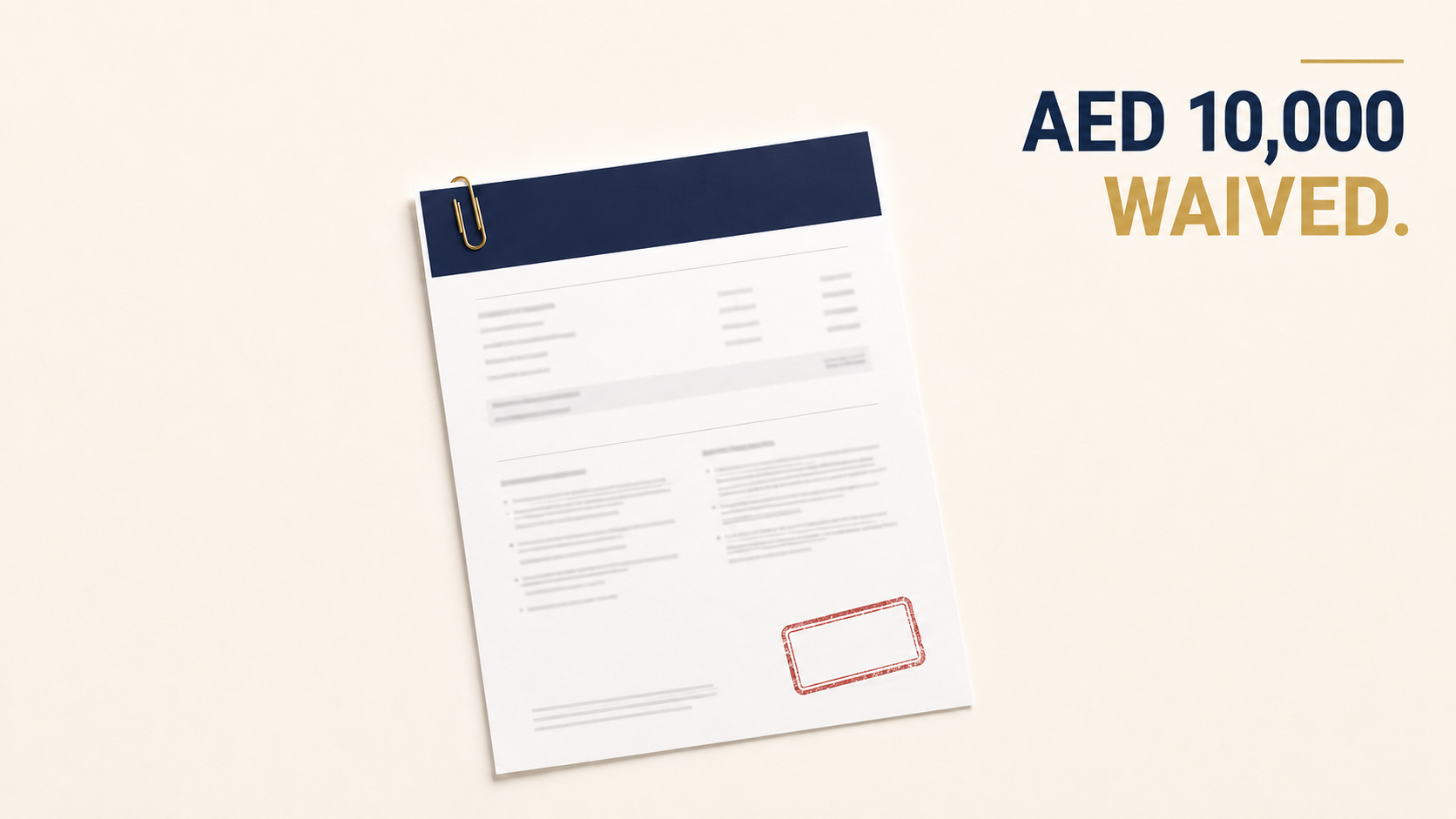 AED 10,000 Corporate Tax Penalty Waived